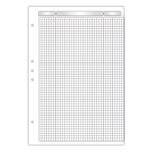 BLOCK ANOTADOR A4 CUAD PERF 80H - NORPAC