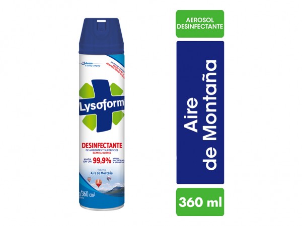 LYSOFORM AEROSOL AIRE MONTANA 360CC - LIMPIEZA Y QUIMICOS CIDER