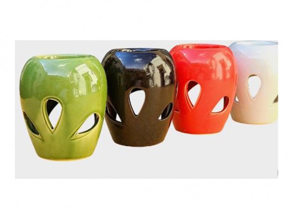 HORNILLO OVAL CON HOJAS 9cm - VELAS DE LOS MILAGROS