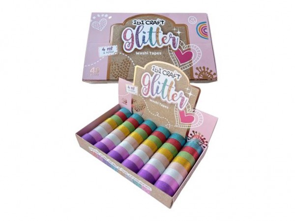 CINTA WASHI TAPE GLITTER 4 mts - IBICO