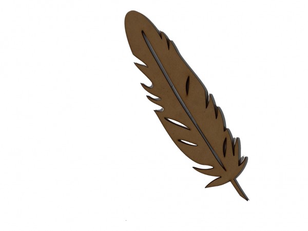 PLUMA N10 4x17cm 3mm - IND DEL ARTE / CORTE LASER