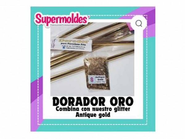 FOIL LAMINADOR 21cm x1mt ORO - SUPERMOLDES