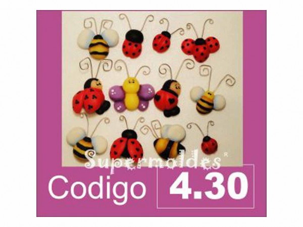 MOLDES RESINA MULTI BICHO 12unid - SUPERMOLDES