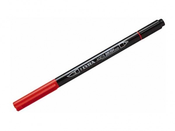 MARCADOR AQUA BRUSH DUO ROJO SATURNO - GIOTTO / LYRA / DAS