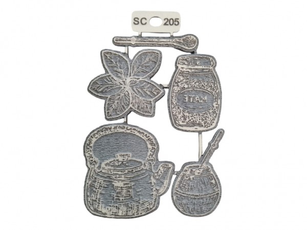 SELLOS SET MATE X 5 (7.5 CM C/U) - IND DEL ARTE / CORTE LASER