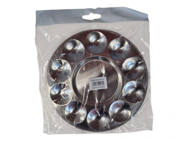 PALETA ALUMINIO 17 CM REDONDA 10 AGUJERO - IMPORTACION CIDER