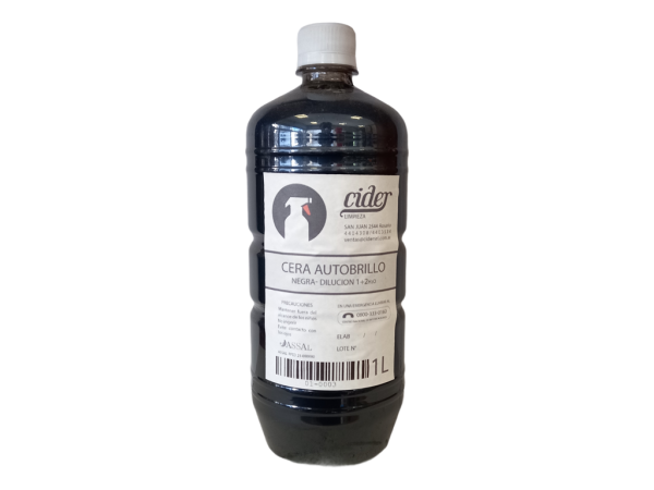 CERA NEGRA AUTOBRILLO MOSAICOS/CERAMICOS x1LT - LIMPIEZA Y QUIMICOS CIDER