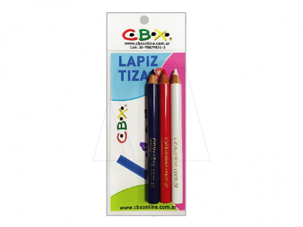 LAPIZ TIZA x3 unid PARA MODISTA 85mm - CBX