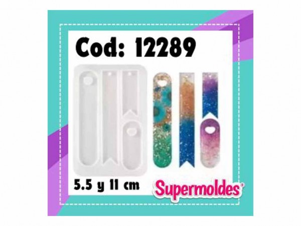 MOLDES SILICONA SEÑALADOR / TAG 4u - SUPERMOLDES