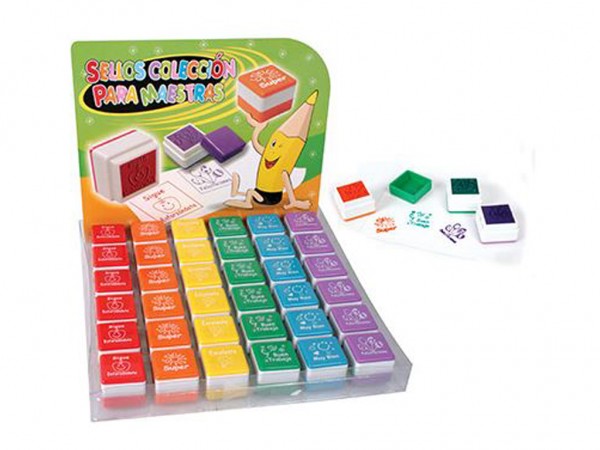 SELLOS ESPAÑOL MAESTRAS PLASTICO C/U - IBICO