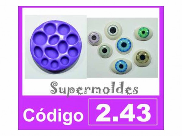 MOLDES RESINA FORMADOR OJOS 12 Un - SUPERMOLDES