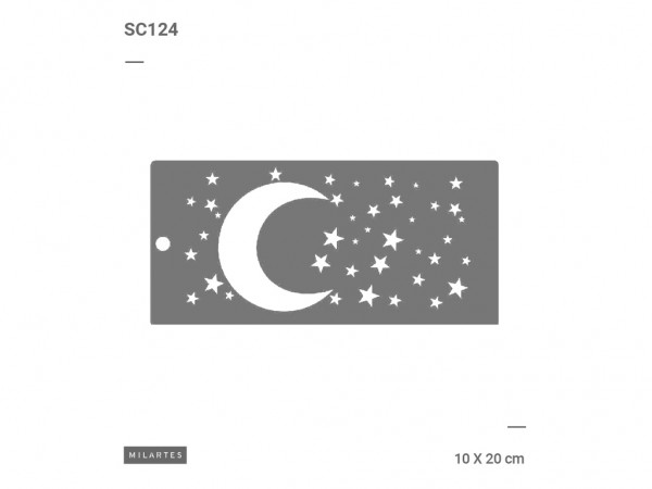 STENCIL MIL ARTES 10x20cm SC (SET 7cmx4) - MIL ARTES