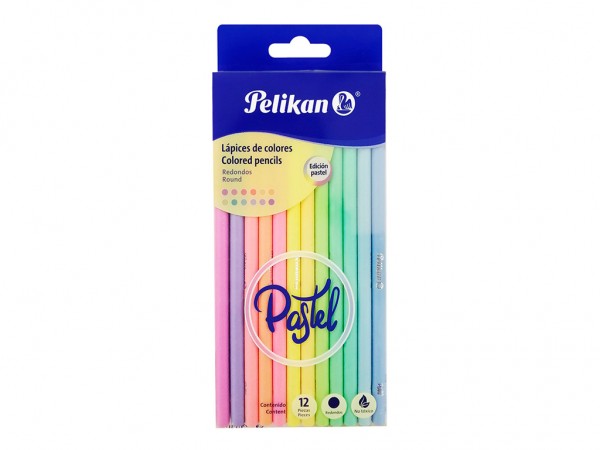 LAPICES COLOR PASTEL x12 PELIKAN - PELIKAN