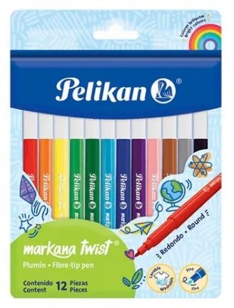 MARCADORES PELIKAN TWIST FINO x12 - PELIKAN