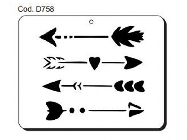 STENCIL CREATIVA 15x20cm D758 - PINTAFAN CREATIVA