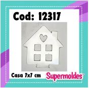 MOLDES RESINA CASITA CON VENTANAS 7x7cm - SUPERMOLDES