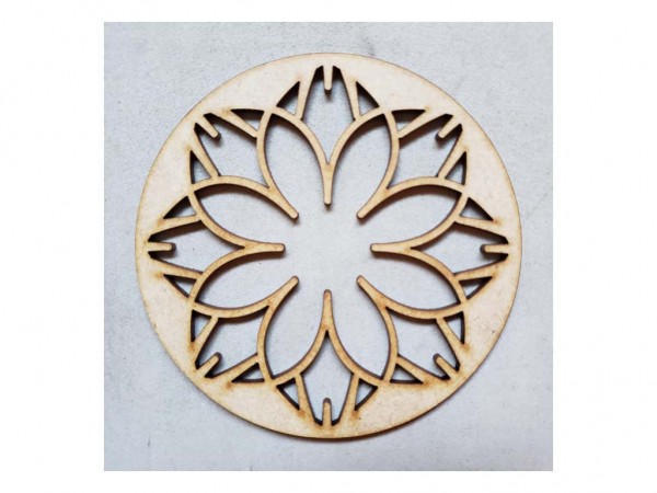 MANDALA MINI 10cm N3 MV327 - IND DEL ARTE / CORTE LASER