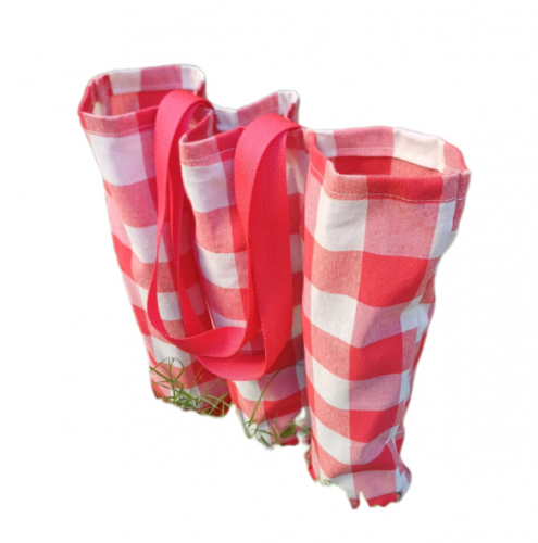 BOLSO PORTA BOTELLAS x3 ESTAMPADO - LIMPIEZA Y QUIMICOS CIDER