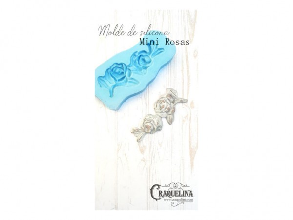 MOLDES SILICONA MINI ROSAS - CRAQUELINA