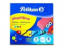 PLASTILINA PELIKAN 454g x4 SURT COMUNES