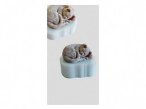 MOLDES SILICONA GATITO DURMIENDO