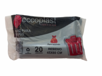 BOLSAS RESIDUO ROLLO 45x60 x20unid SECCO