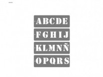 STENCIL MIL ARTES ABC LETRAS 5cm ALTO