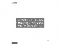 STENCIL MIL ARTES LETRAS ROTAS 2cm