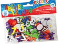 NUMEROS Y LETRAS AUTO 168 unid STICKERS