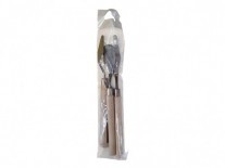 ESPATULAS MADERA Y METAL X3 SET