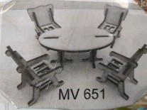 MUEBLES MUÑECAS COMEDOR x5 5mm