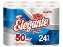 PAPEL HIGIENICO ELEGANTE 24x50mt H/S