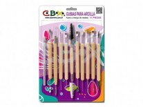 HERRAMIENTAS PARA ARCILLA x11 unid CBX