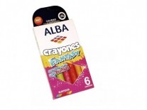 CRAYONES ALBA FANT GLITTER X6