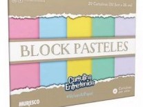 BLOCK CARTULINAS COLOR PASTEL LISOS 20H