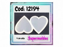 MOLDES RESINA CORAZON 2und 4cm