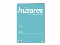 BLOCK ESPIRAL HUSARES A4 80H RAYADO