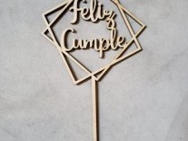 TOPPER FELIZ CUMPLE 12x22cm 3mm