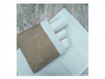 LIENZO BOLSA ARPILLERA FORRADA 25x30cm