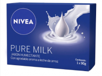 JABON NIVEA PURE MILK 90g BOX