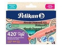 MARCADOR PERMANENTE PASTEL x5 und PELIK