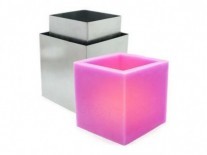 MOLDES VELAS ACERO INOX FANAL CUAD 15X15