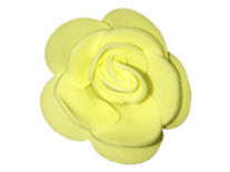 FLOR GOMA EVA 4cm 16/AMARILLAS 12und