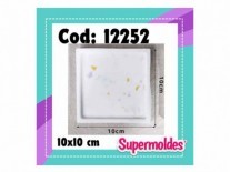 MOLDES RESINA POSAVASO CUAD BORDE 10cm
