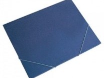 CARPETA A4 PLASTICA ELASTICO AZUL