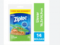 ZIPLOC BOLSA LLEVAR CHICA 14 UN