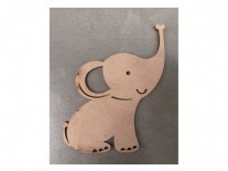 ELEFANTE PLACA SOUVENIR (9x10cm) 3mm