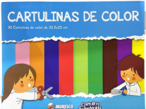 BLOCK CARTULINAS COLOR SURTIDAS 30H