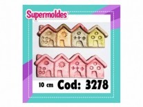 MOLDES RESINA CASITAS DECO X4 POSA CUB