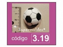 MOLDES SILICONA PELOTA FUTBOL 3.5 cm